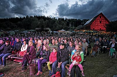 Blick ins Publikum am Abend